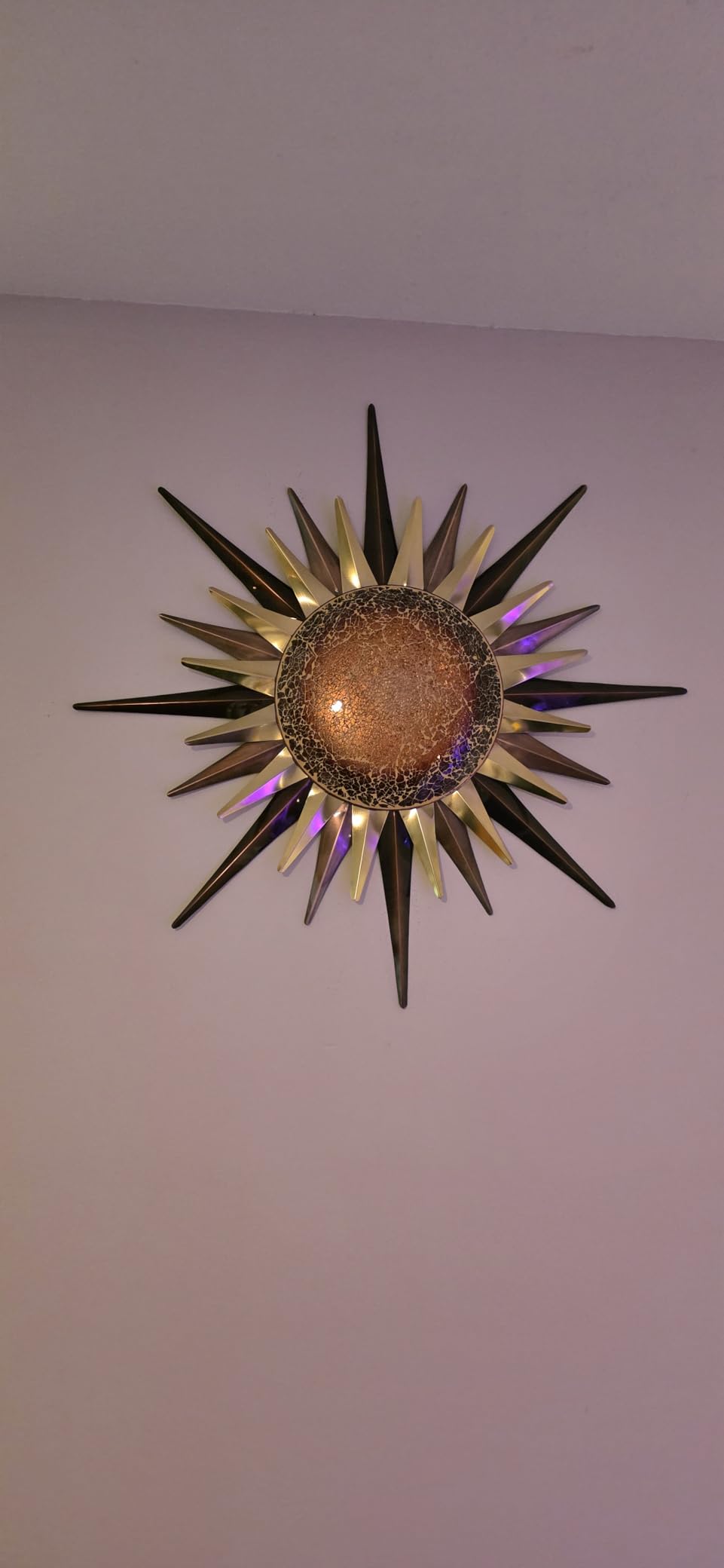 Regal Art & Gift Large Metal Sun Wall Decor, Indoor & Outdoor Sunburst Art customer photo 1
