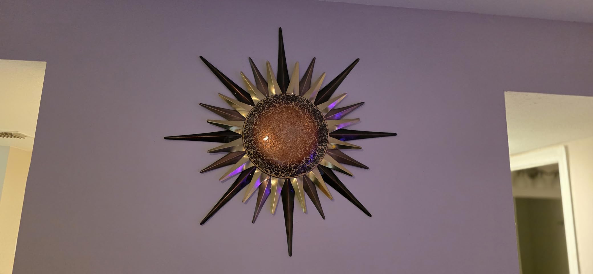 Regal Art & Gift Large Metal Sun Wall Decor, Indoor & Outdoor Sunburst Art customer photo 2