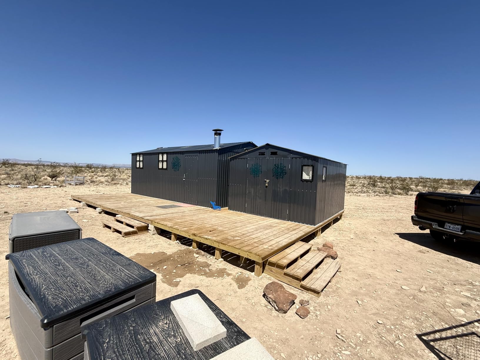 WACASA 13x20 FT Military-Grade Metal Storage Shed with Skylight | 18-Gauge Powder-Coated Steel Frame, Double Swing Doors, Lockable Latch, Windows, Air Vents, Leak-Resistant Roof, Standard customer photo 1