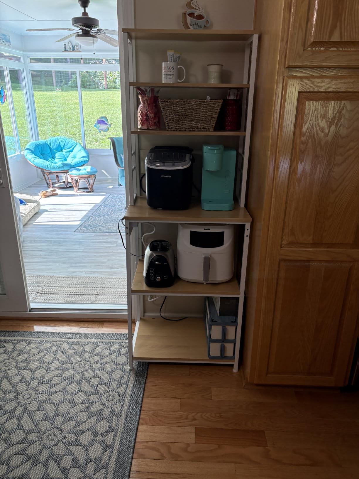 VASAGLE Coffee Bar, 23.6 Inches 6-Tier Baker's Rack with 6 Hooks customer photo 2