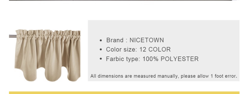 NICETOWN Greyish Green Valances 4 Panels for Living Room Bedroom customer photo 1