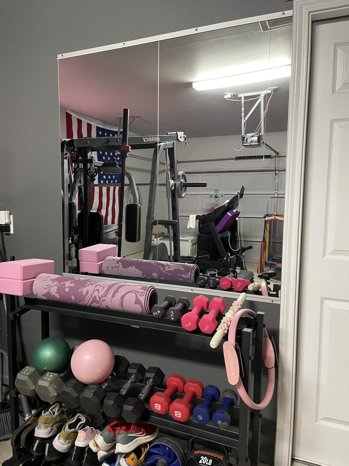 Home Gym Mirror for Wall, 50