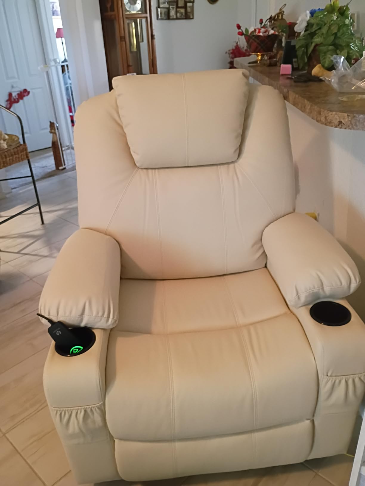 MCombo Small Power Lift Recliner Chair for Elderly, Heat and Massage 7141 customer photo 2