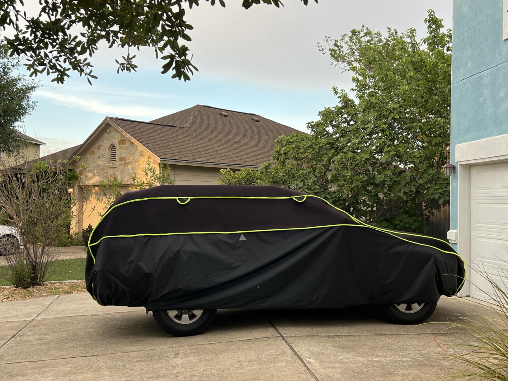 Hail Protector Car Cover with Car Sun Visor,Fit Sedan-Length 176-185 Inch. customer photo 1