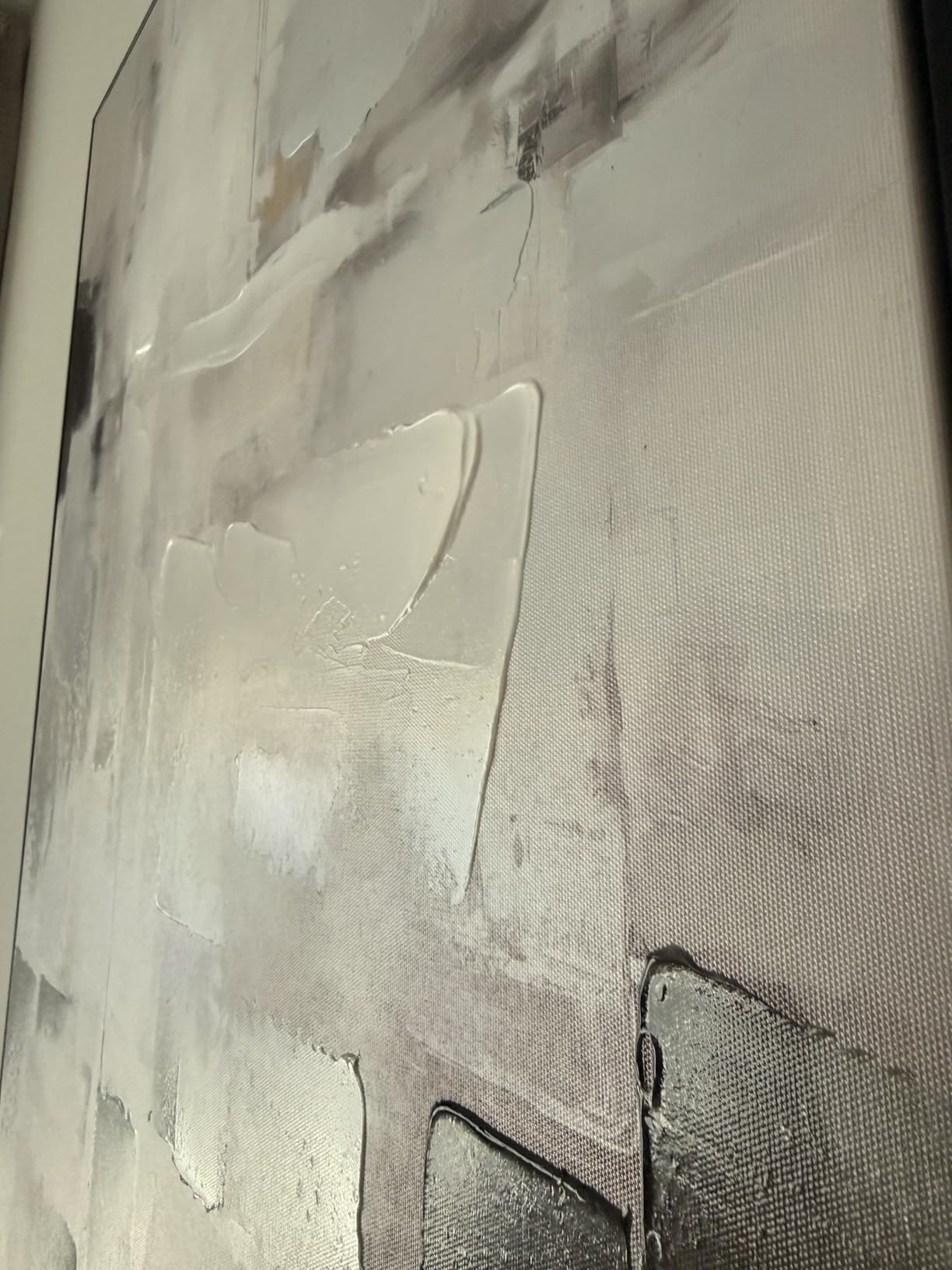 Zessonic Neutral Abstract Wall Art, Modern Textured Wall Decor, 24
