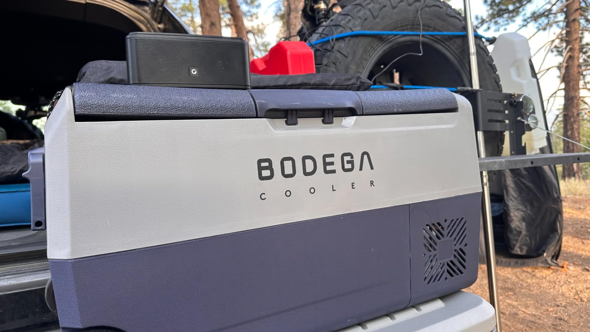 BODEGA 12 volt Car Refrigerator – 16QT Portable, Low Noise, Fast Cooling with LED Display, Multiple Charging Options, Energy-Efficient for Road Trips & Outdoor Adventures customer photo 1