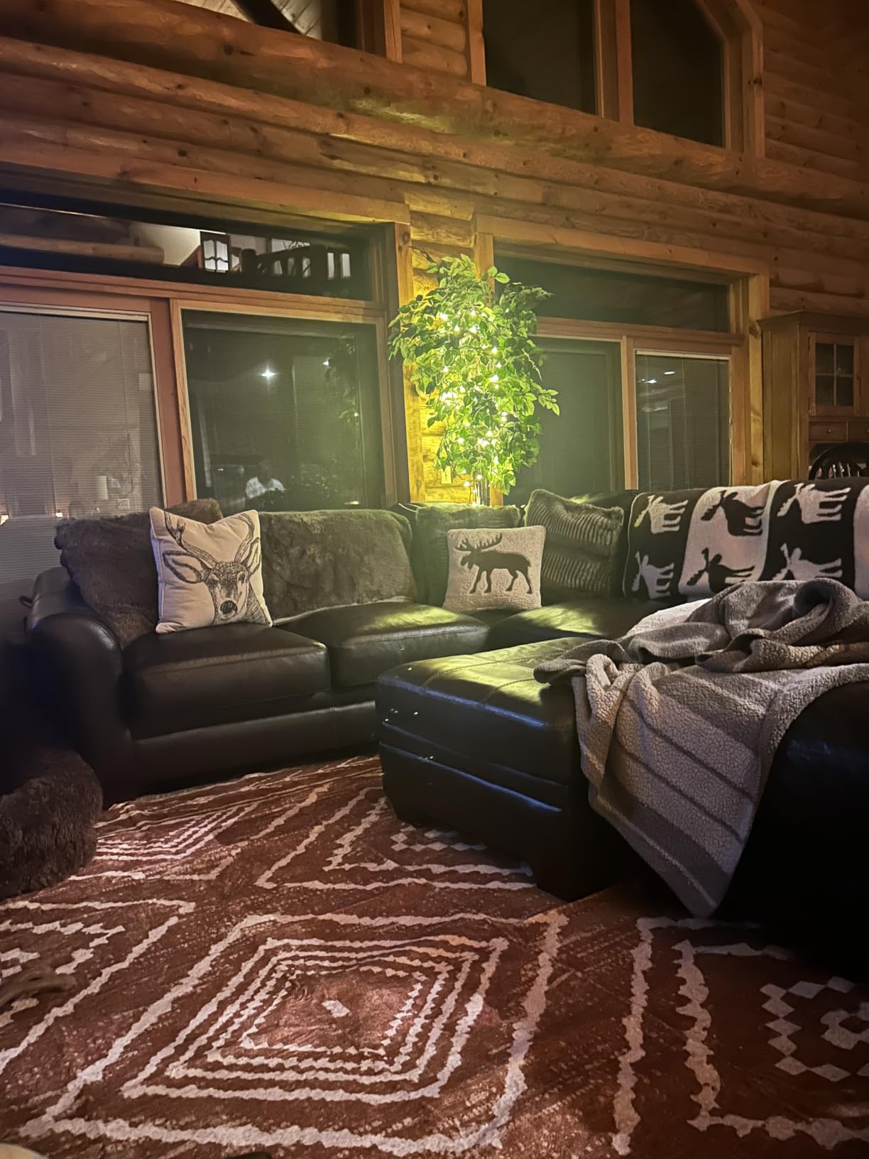 BESTSWEETIE 5'x7' Washable Area Rug for Living Room Bedroom Cow Print customer photo 2