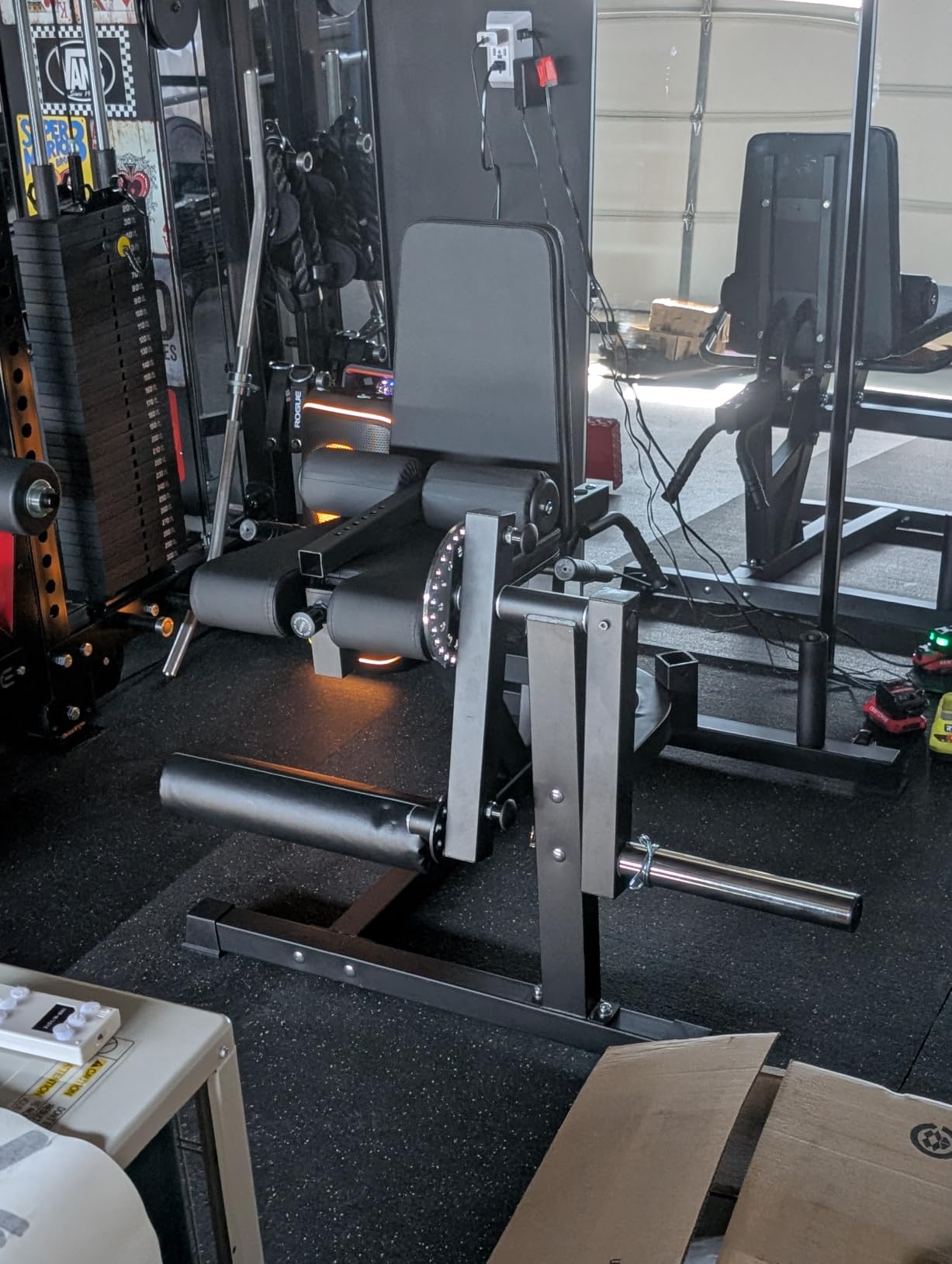 HANDBODE Leg Extension and Curl Machine, 1000 LB Adjustable Weight Bench customer photo 1