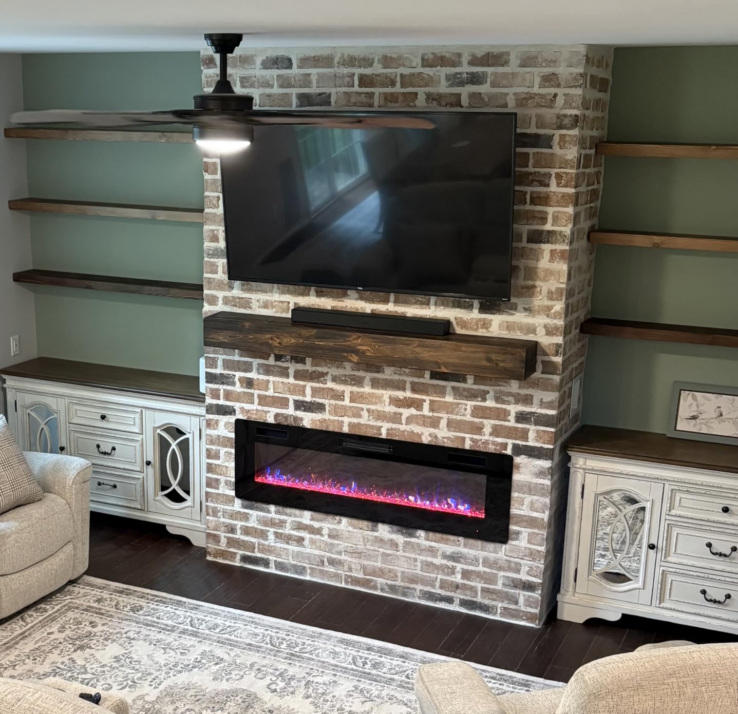 72 Inch Fireplace Mantel Shelf - 8