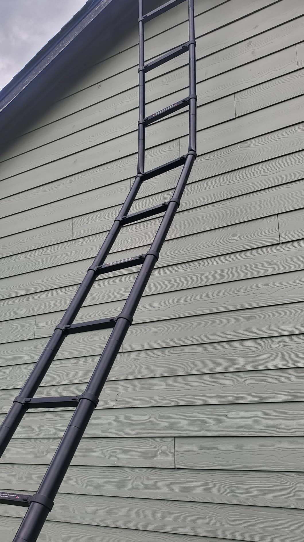 JADDUO Telescoping Ladder, 24.6 FT, Rectangular, Heavy Duty, Silver customer photo 1