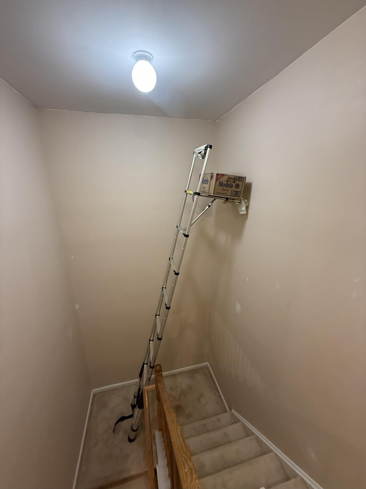 JADDUO Telescoping Ladder, 24.6 FT, Rectangular, Heavy Duty, Silver customer photo 2