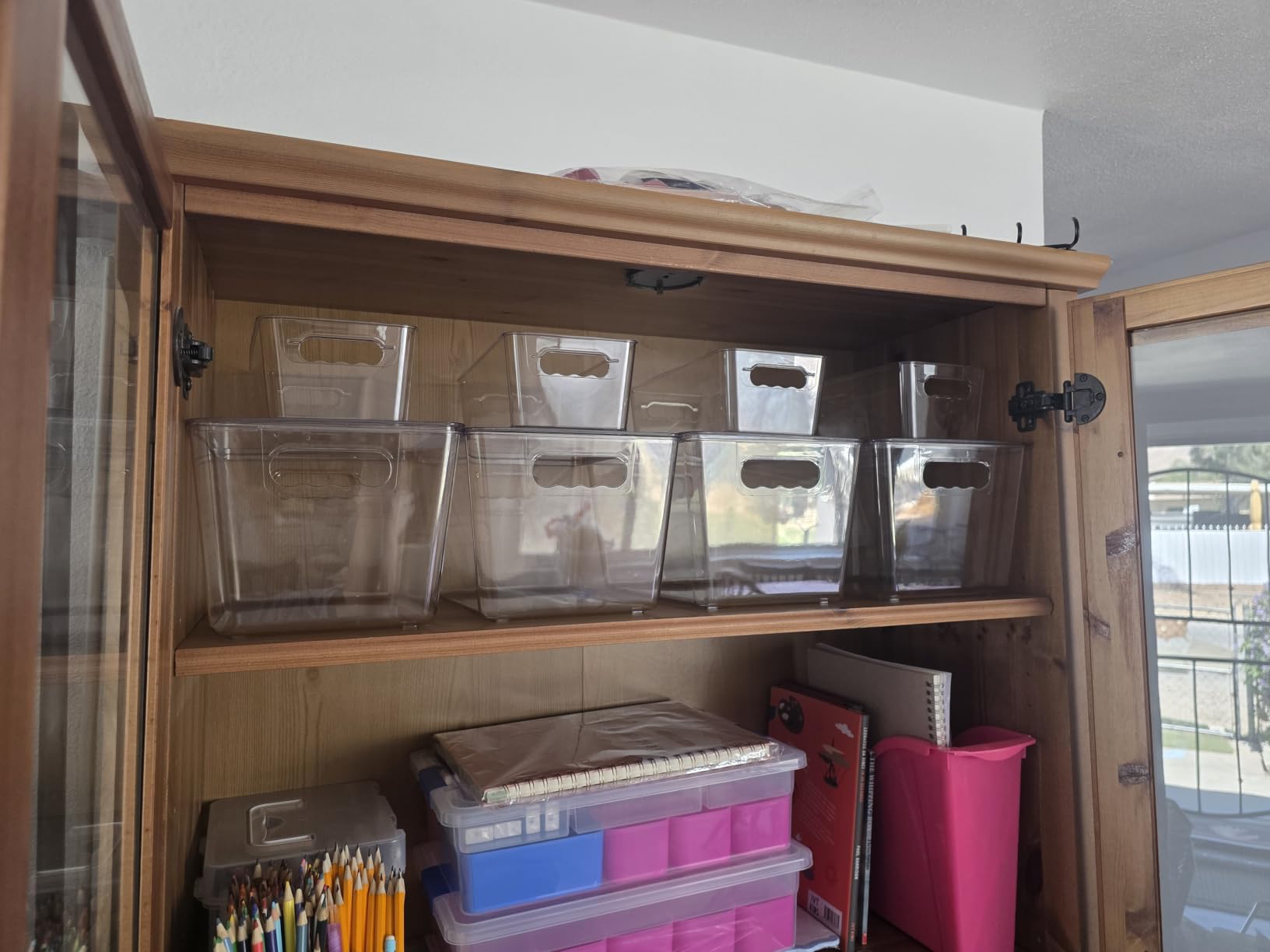 Vtopmart 8 Pack Clear Storage Bins with Lid Set for Pantry Organizer customer photo 2