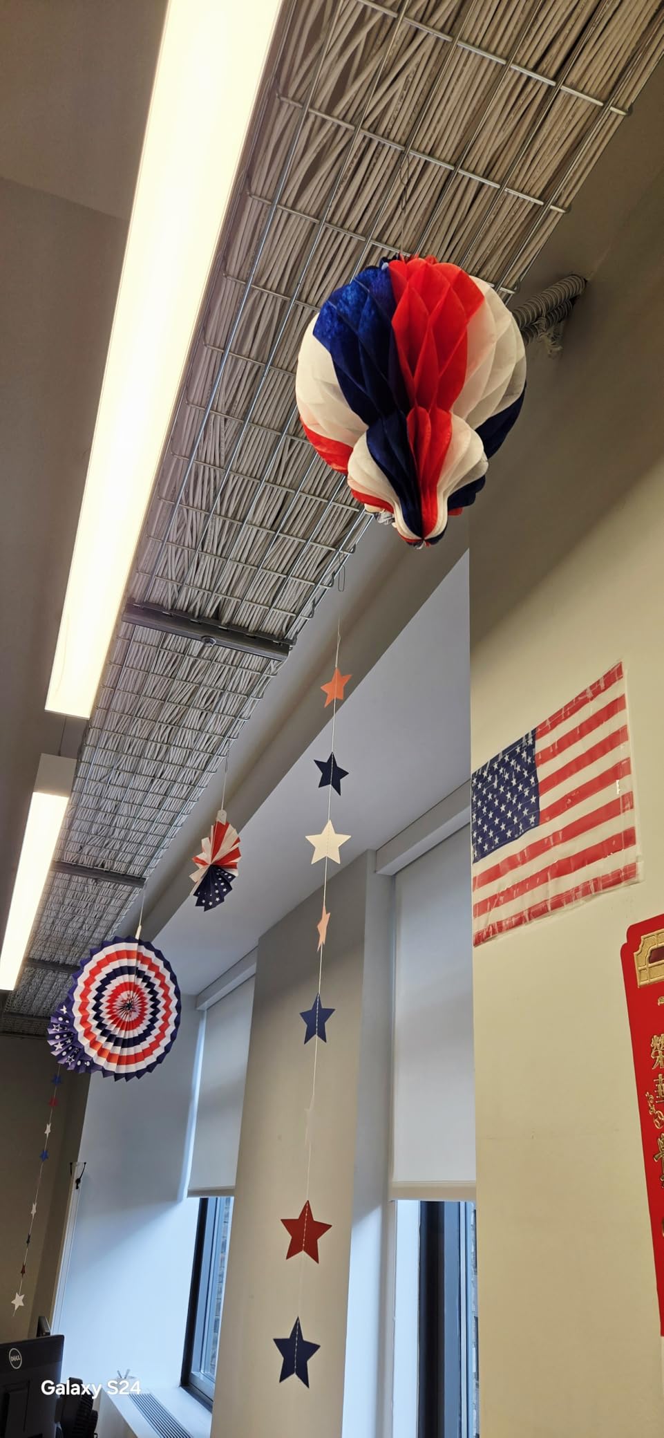 4th of July Decorations - Patriotic Star Garland | Red White Blue Streamers Banner - Fourth of July Decorations for Memorial Day ,250 Anniversary USA Merchandise Accessories Party Favors for Outdoor Indoor Home,4 Pack customer photo 2