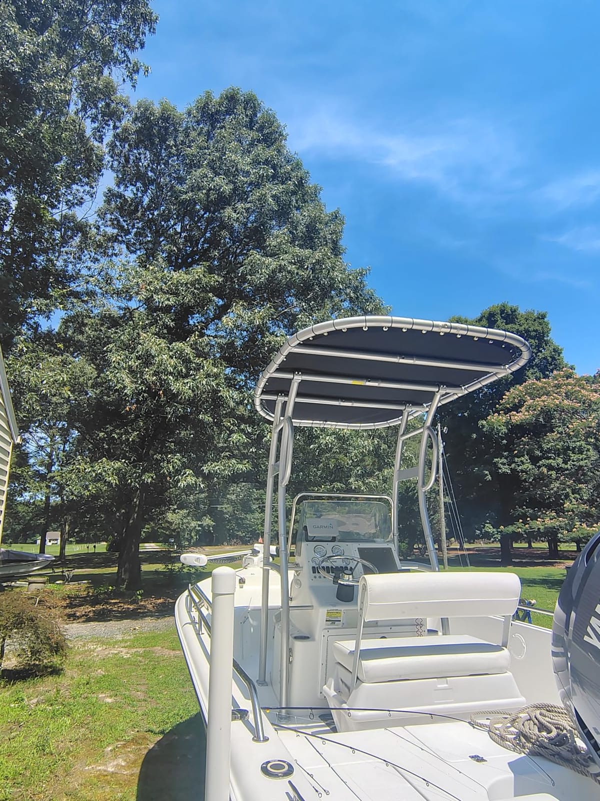 Krypt Pro X2 T Top – Professional‑Grade Offshore Tower for Center Console Boats, Heavy‑Duty 6063 Aluminum, Marine Bimini Trailerable Canopy, Folding, Universal Fit up to 48