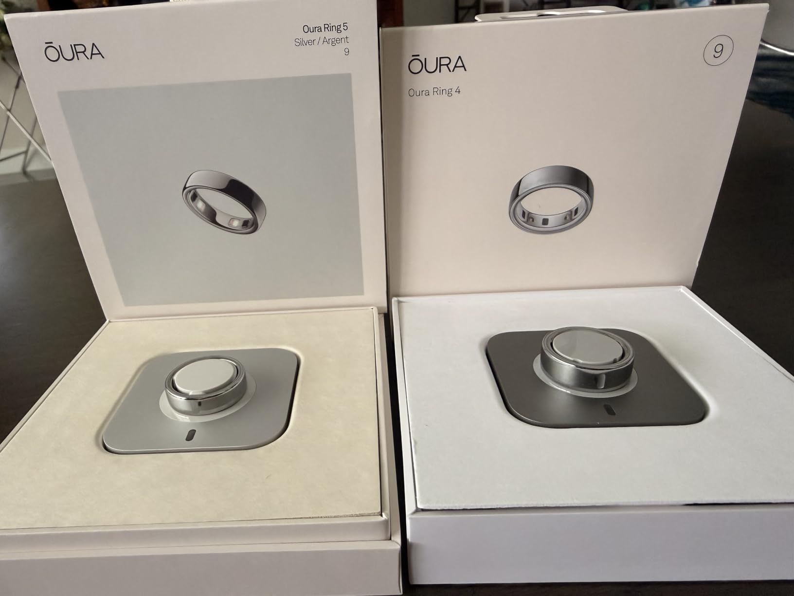 Oura Ring 5 Smart Wearable - Silver - Size 8 - Fitness & Sleep Tracker customer photo 2