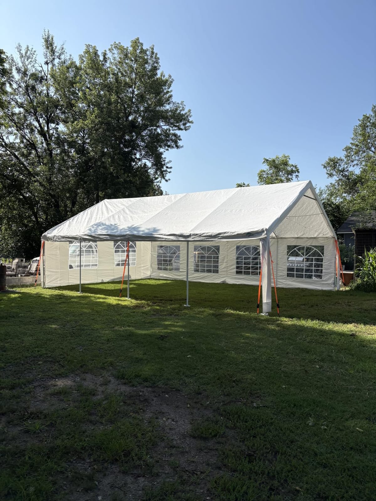 COBIZI 20x30 Party Tents Heavy Duty Wedding Canopy for Parties, Powder Coating (Better Than Galvanized), Waterproof Outdoor Event Shelter Gazebo for BBQ with Removable Sidewall Windows, White customer photo 2