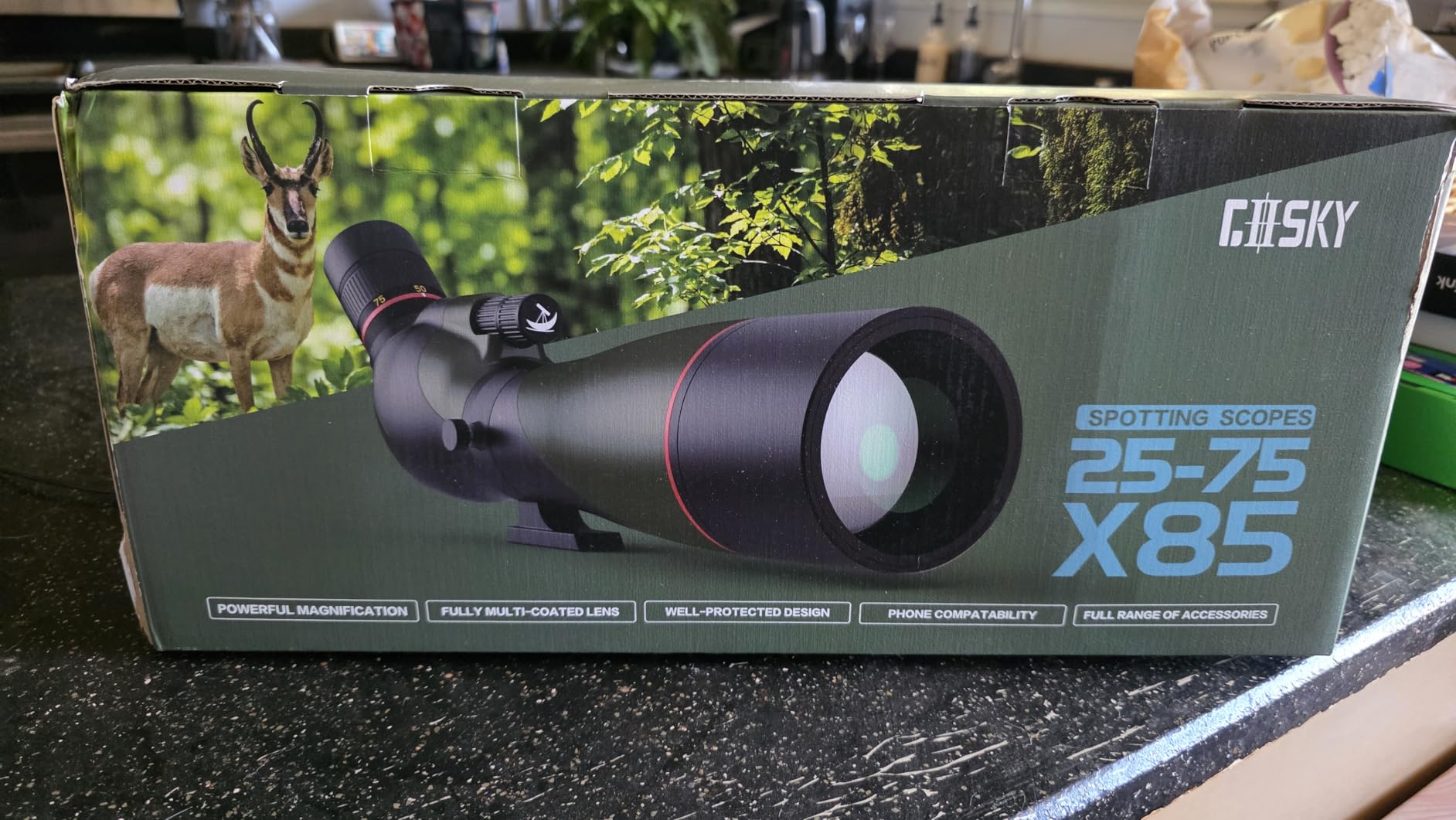 25-75x85 Spotting Scope with Heavy-Duty Tripod for Shooting FalconPro Elite customer photo 1