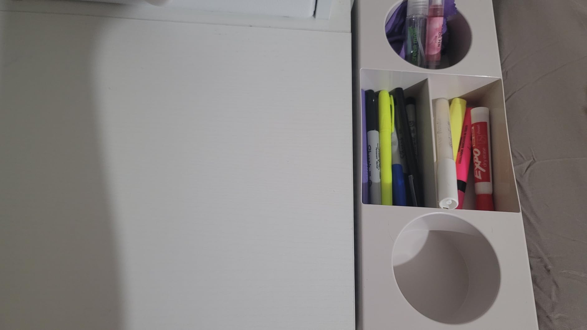 5-Tier Rolling Bookshelf Cart with Wheels, White customer photo 2