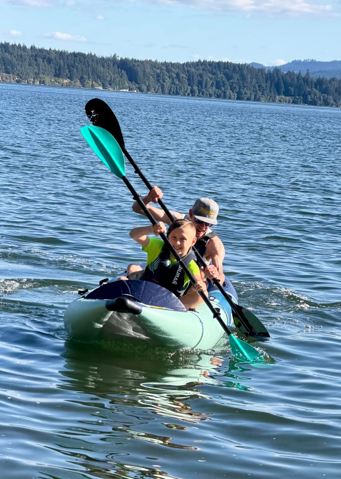 Niphean Inflatable Kayak 2 Person, 12'6