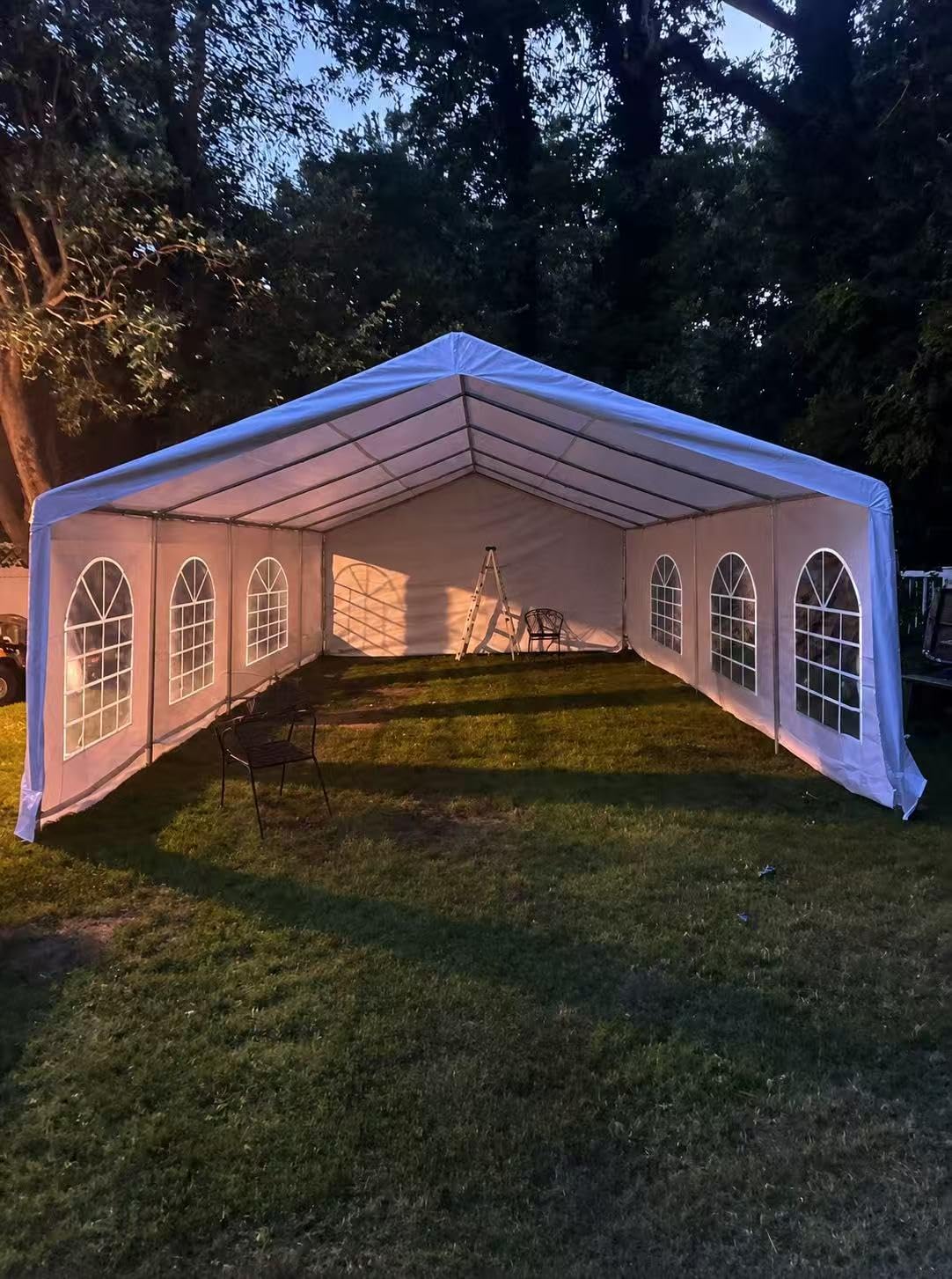 Aoxun 20x30 Party Tent,Heavy-Duty Canopy Tents for Parties Weddings Events | Removable Sidewalls,Roll-up Door,Waterproof for BBQ,Birthdays,Camping,Outdoor Weddings customer photo 1