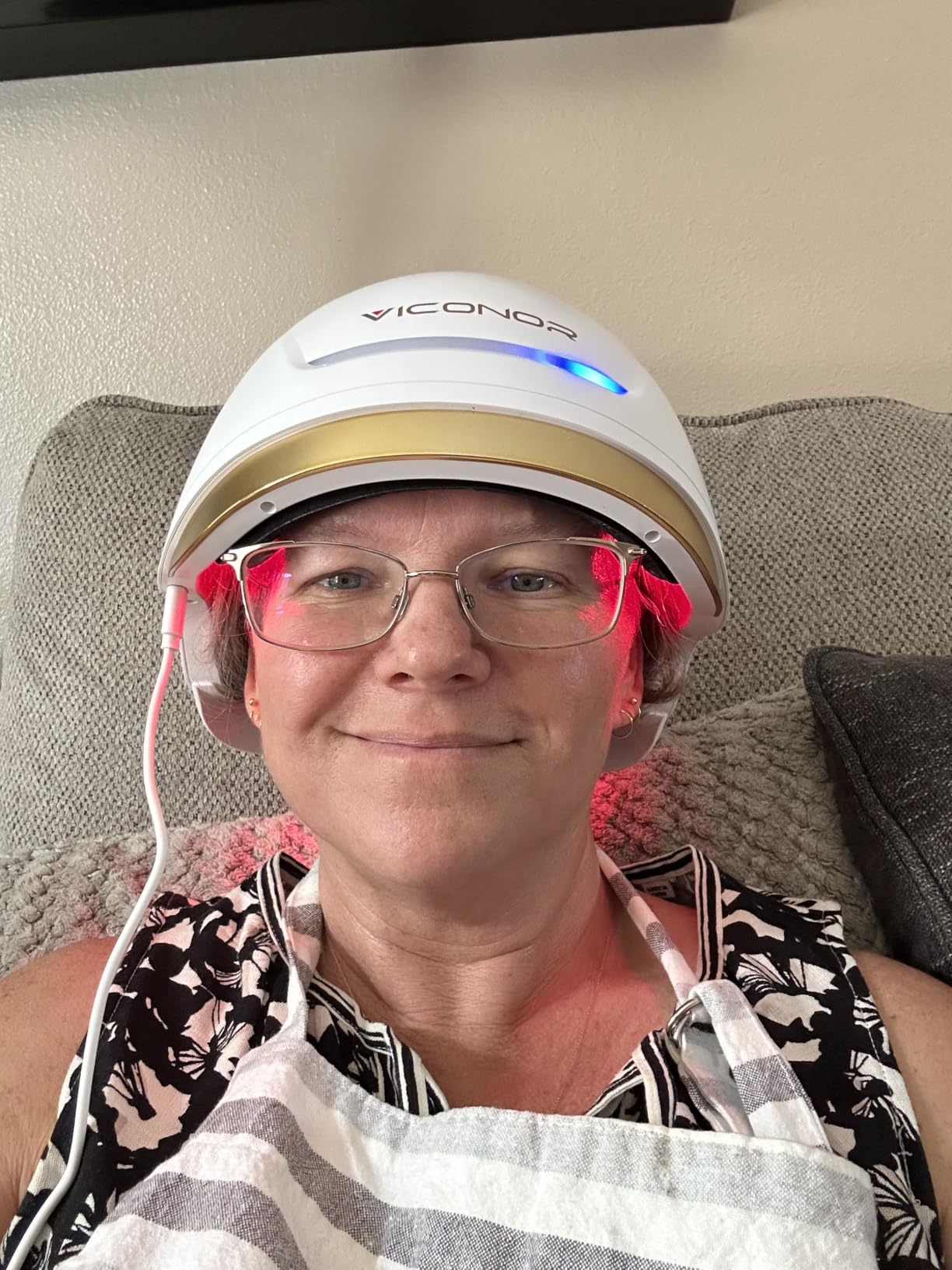 Hair Growth System: Red Light Therapy for Hair Growth Laser Cap - FDA Cleared Laser Therapy Device; Low Level Laser Therapy (LLLT) Device for Home Use, Hands-Free Portable Design customer photo 2