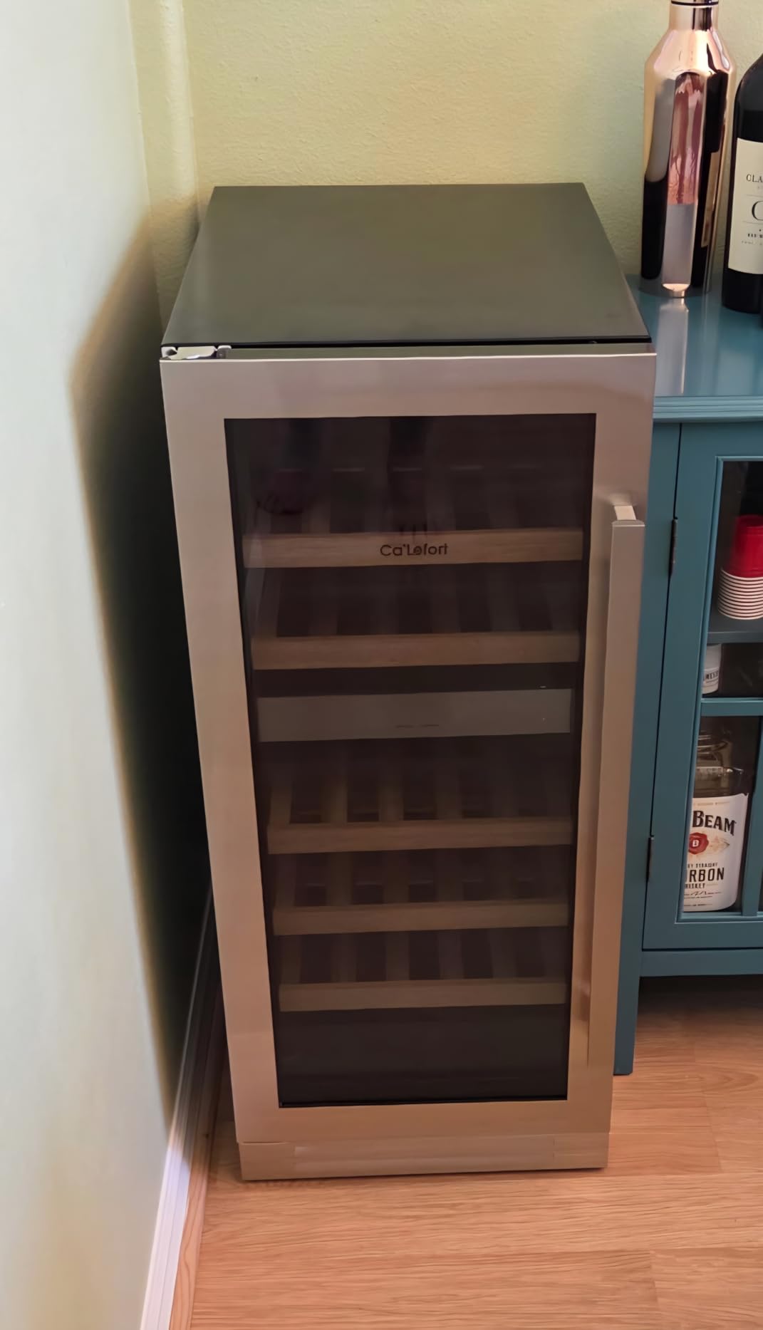 Ca'Lefort 24 Inch Wine Fridge, 52-Bottle Dual Zone Wine Cooler Refrigerator customer photo 2