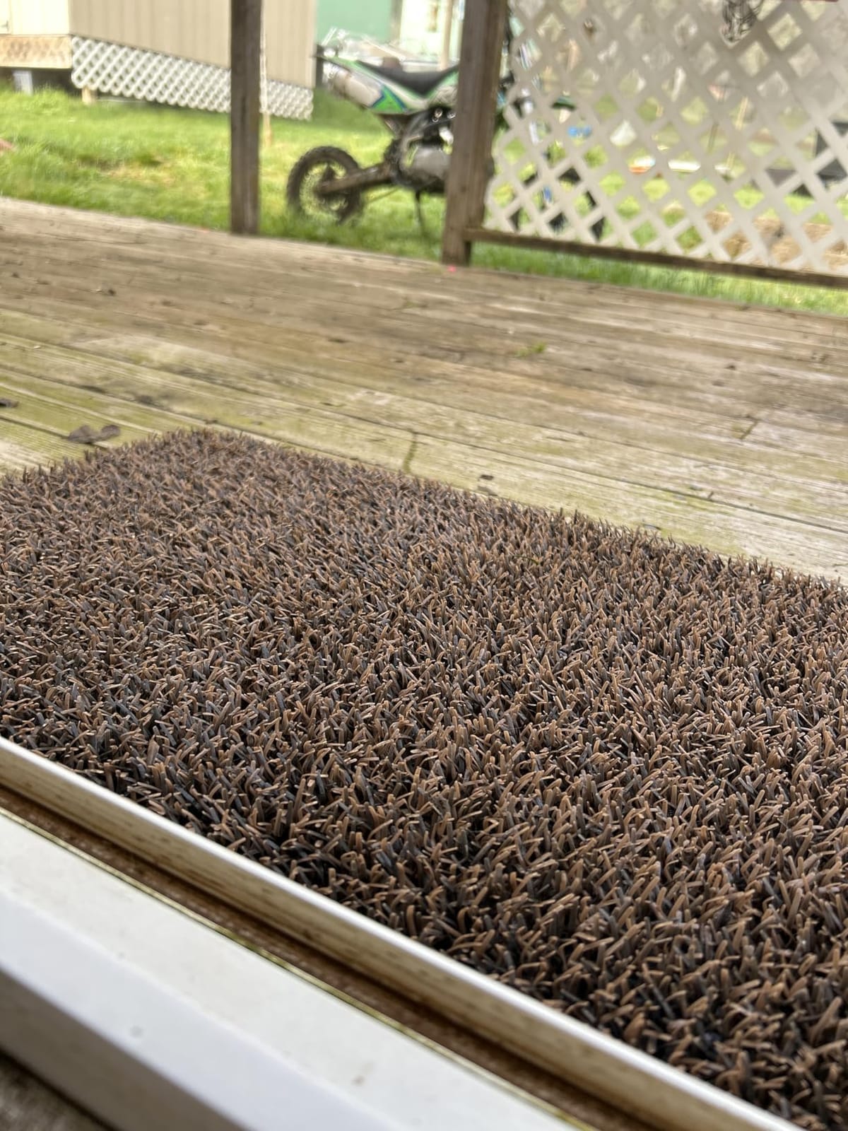 CLEAN MACHINE High Traffic Astroturf Dirt Trapper Doormat, 23.5