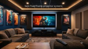 best fixed frame projector screens