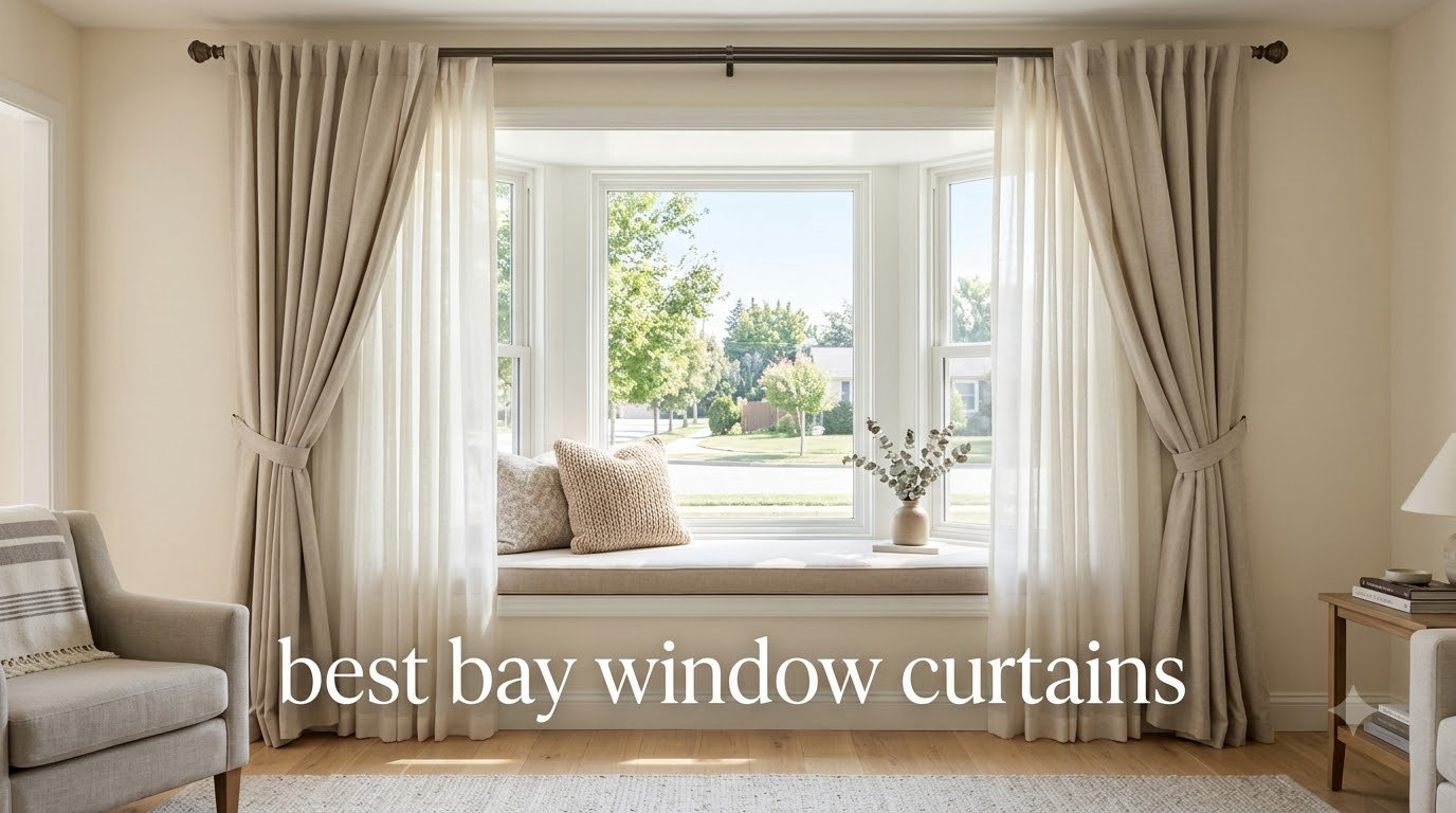 best bay window curtains