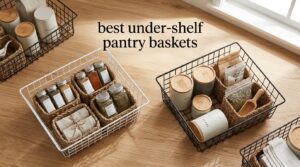 best under-shelf pantry baskets