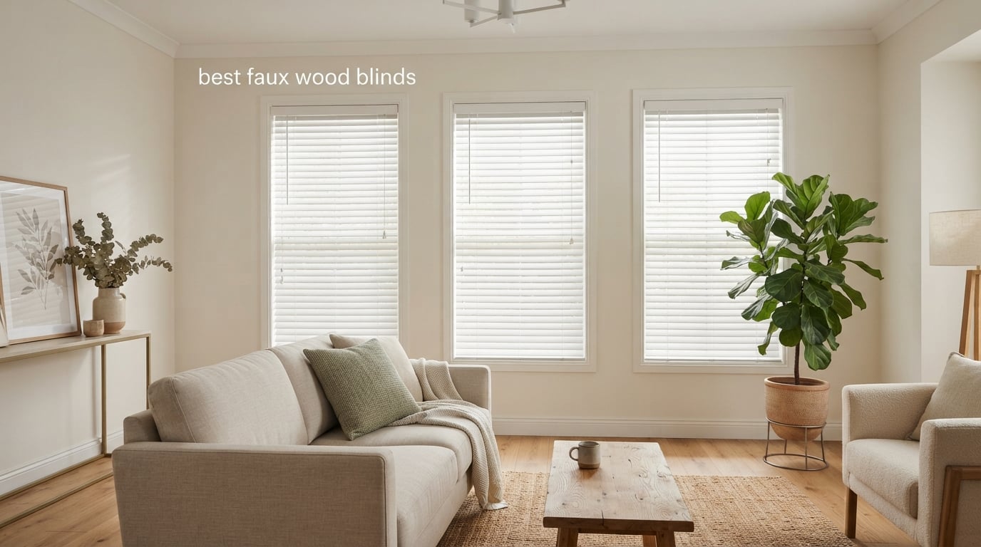 best faux wood blinds