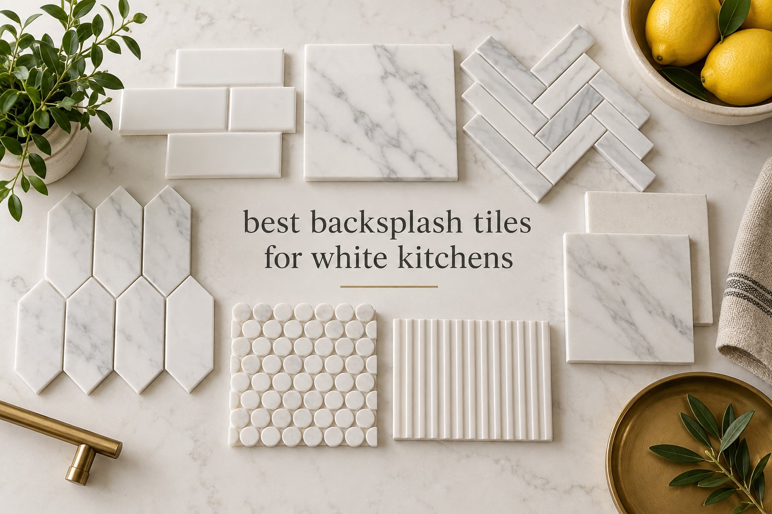 best backsplash tiles for white kitchens