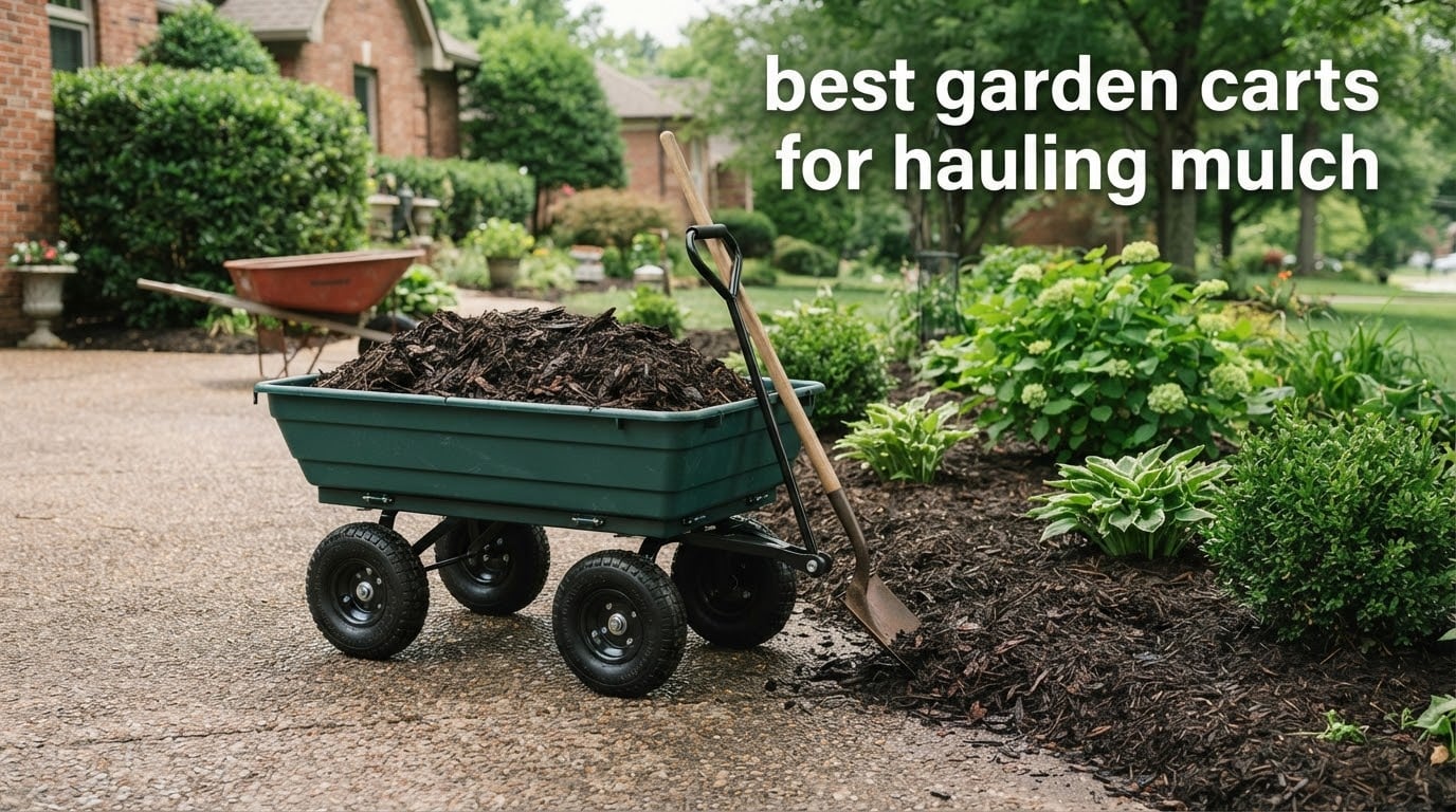 best garden carts for hauling mulch
