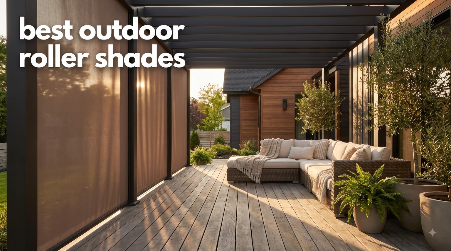 best outdoor roller shades