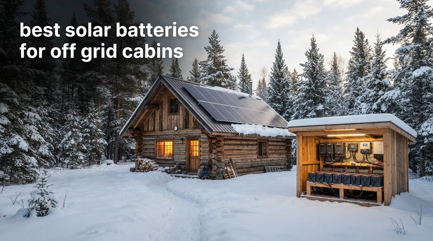 best solar batteries for off grid cabins