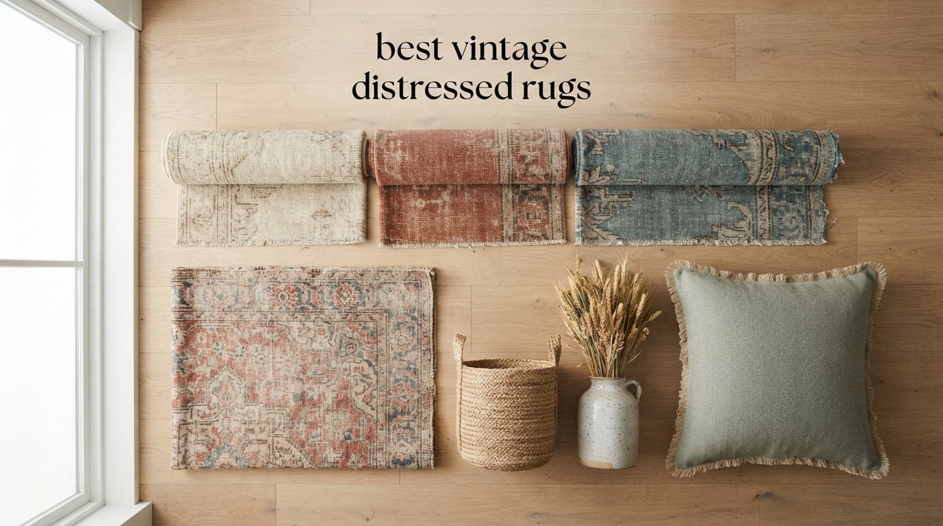 best vintage distressed rugs
