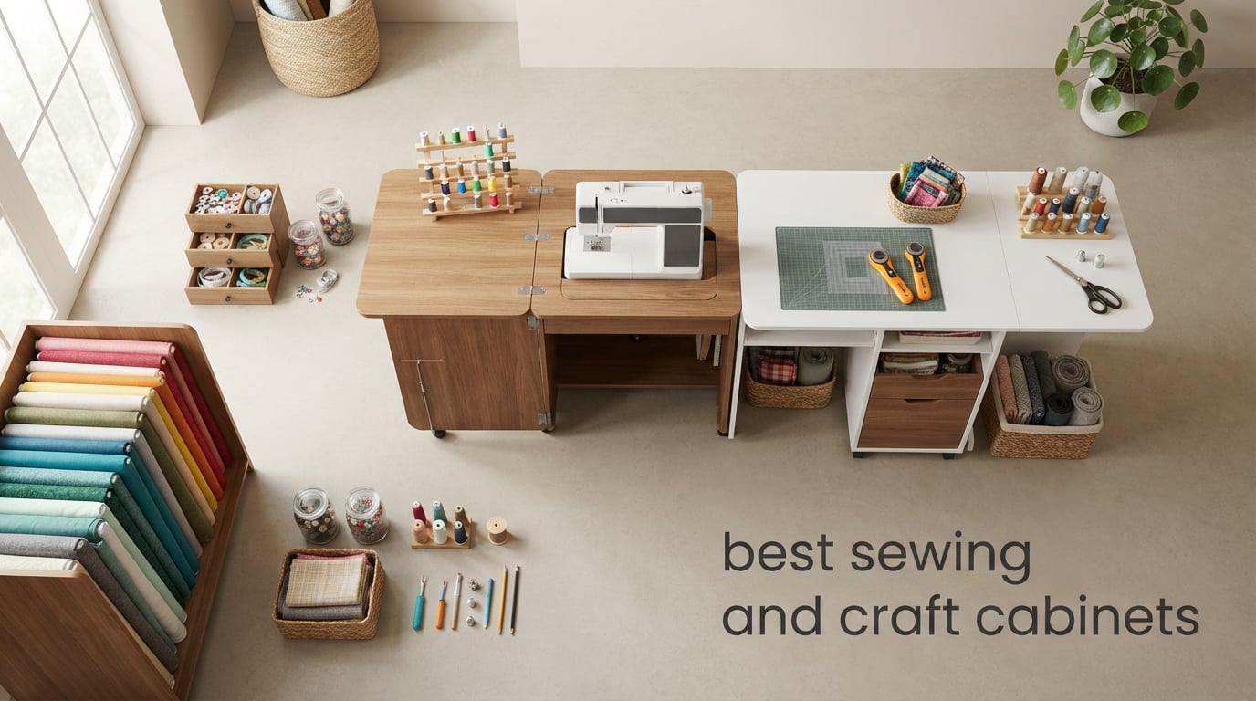 best sewing and craft cabinets
