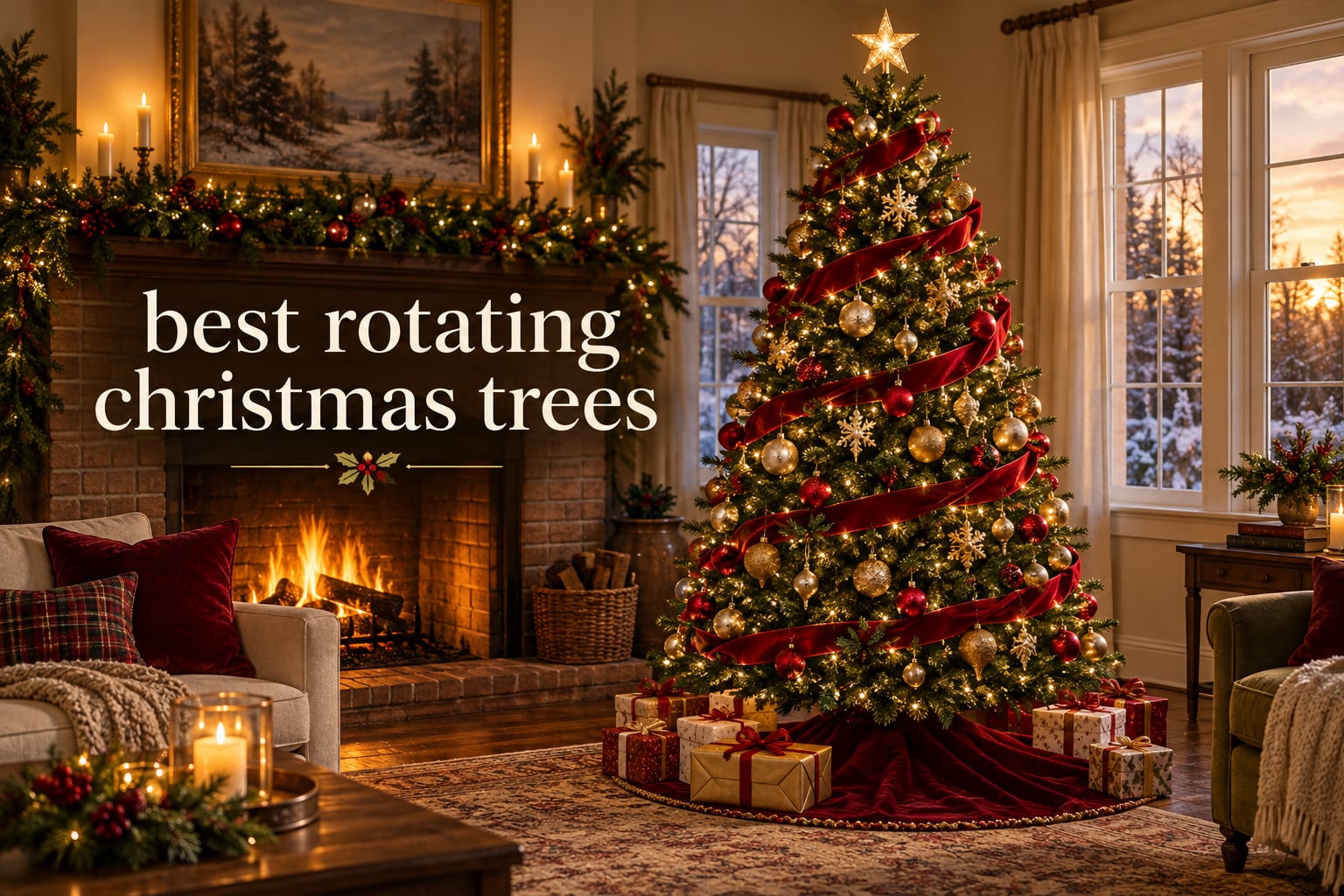 best rotating christmas trees