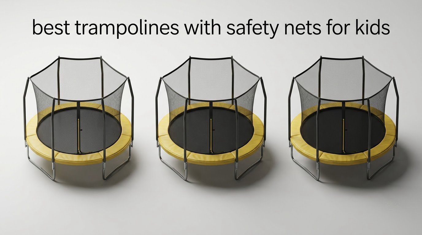 best trampolines with safety nets for kids