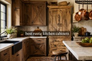 best rustic kitchen cabinets