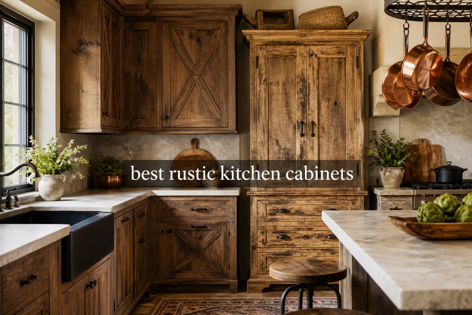 best rustic kitchen cabinets