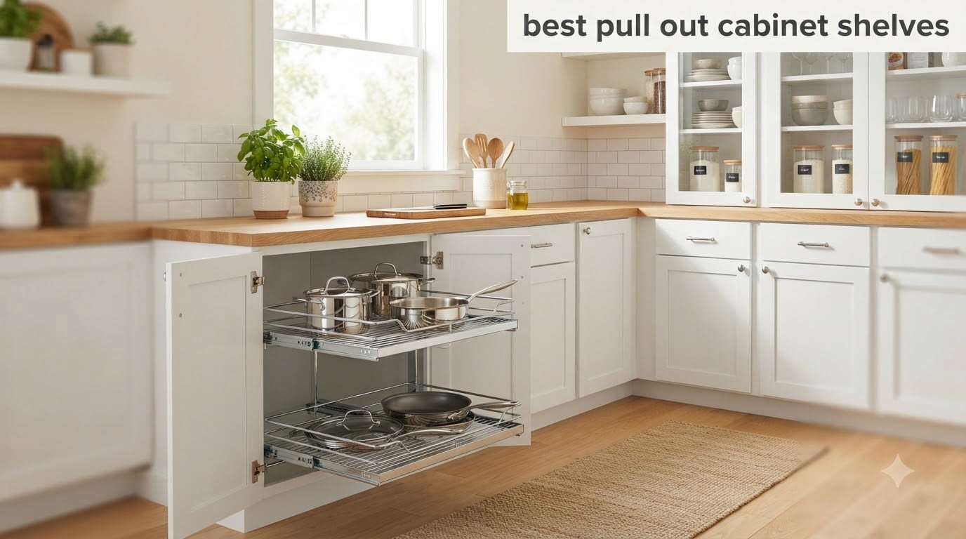 best pull out cabinet shelves