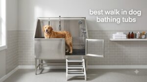 best walk in dog bathing tubs