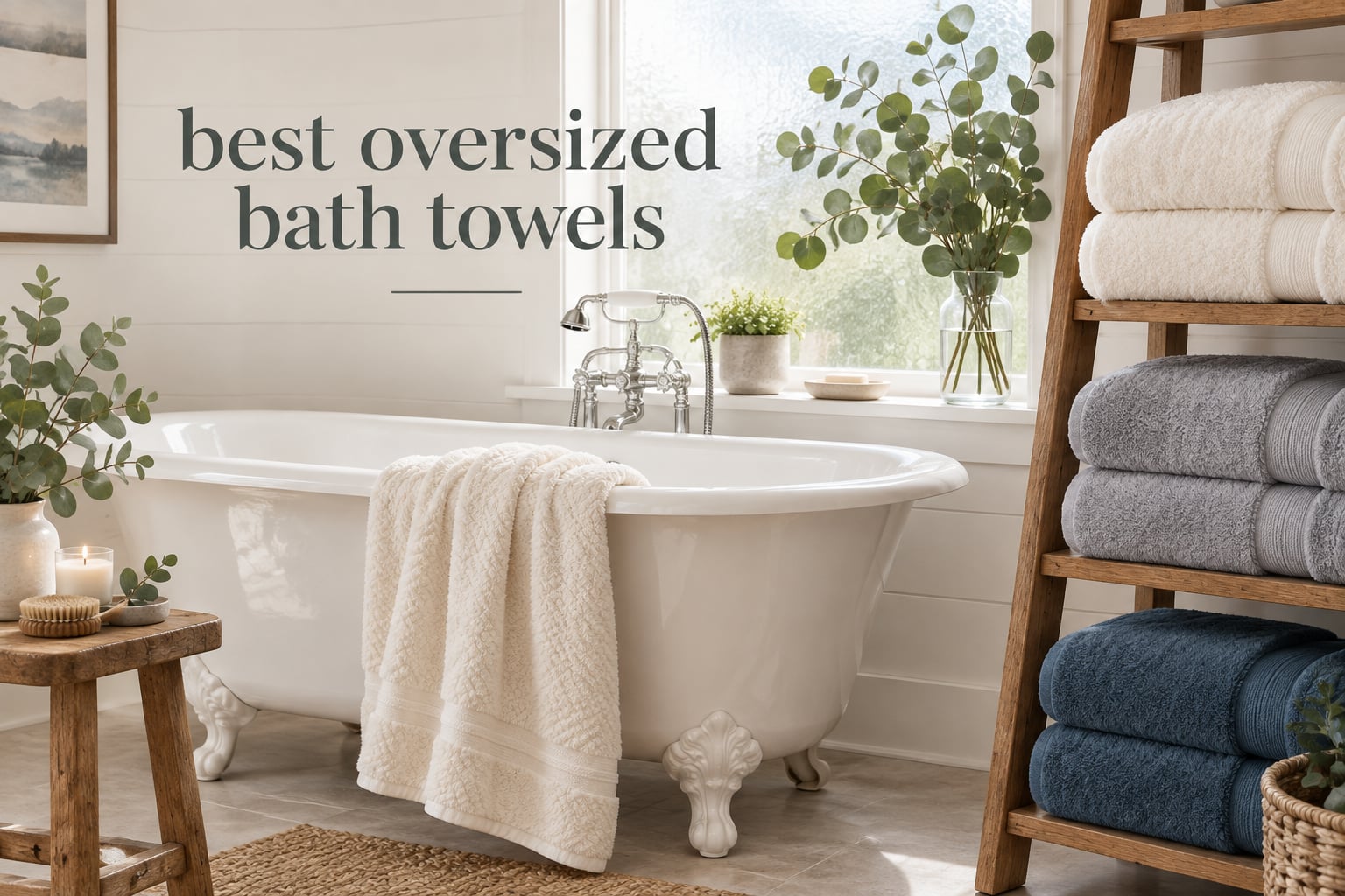 best oversized bath towels