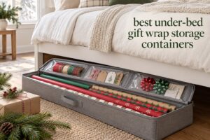 best under-bed gift wrap storage containers