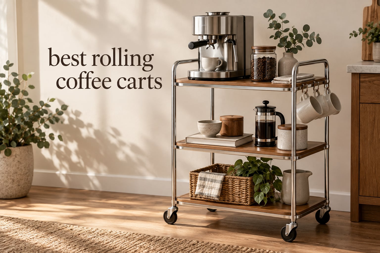 best rolling coffee carts