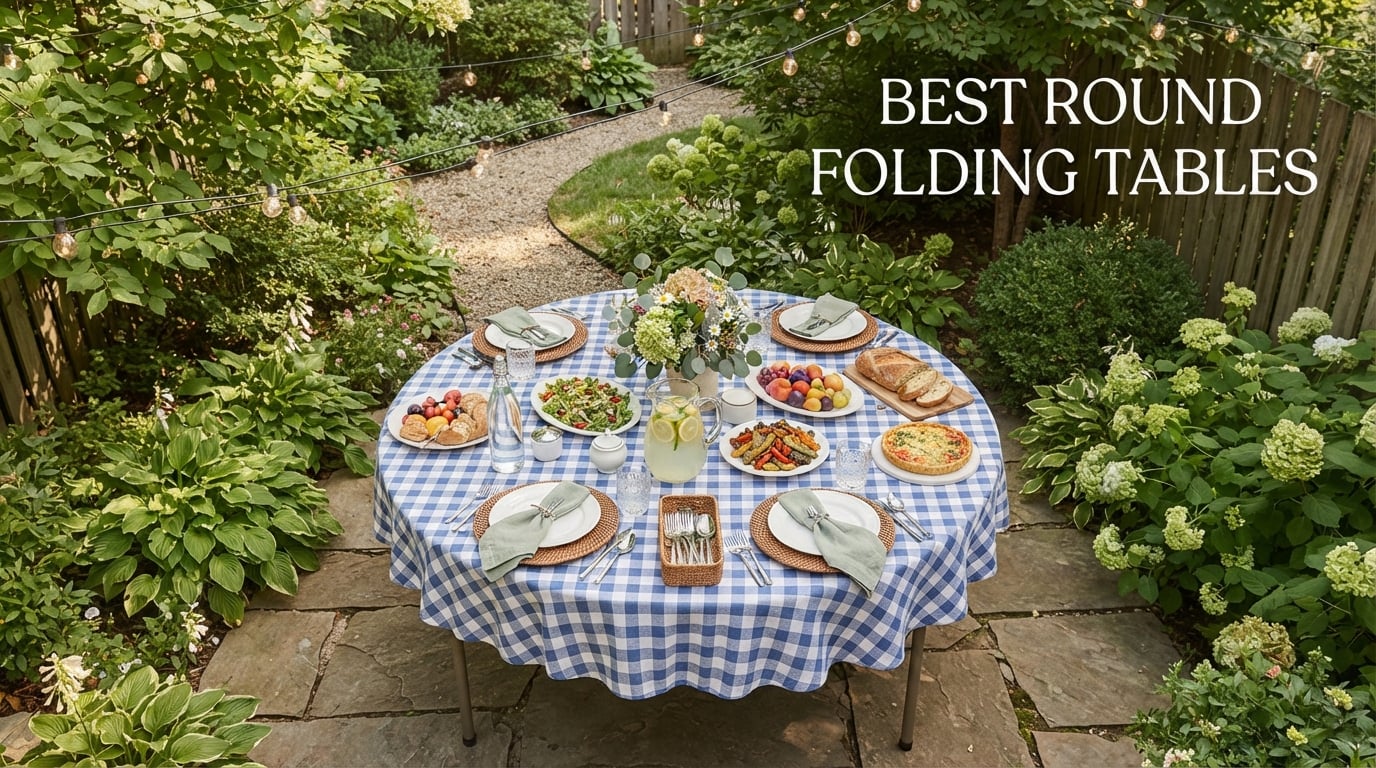 best round folding tables