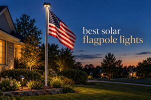 best solar flagpole lights