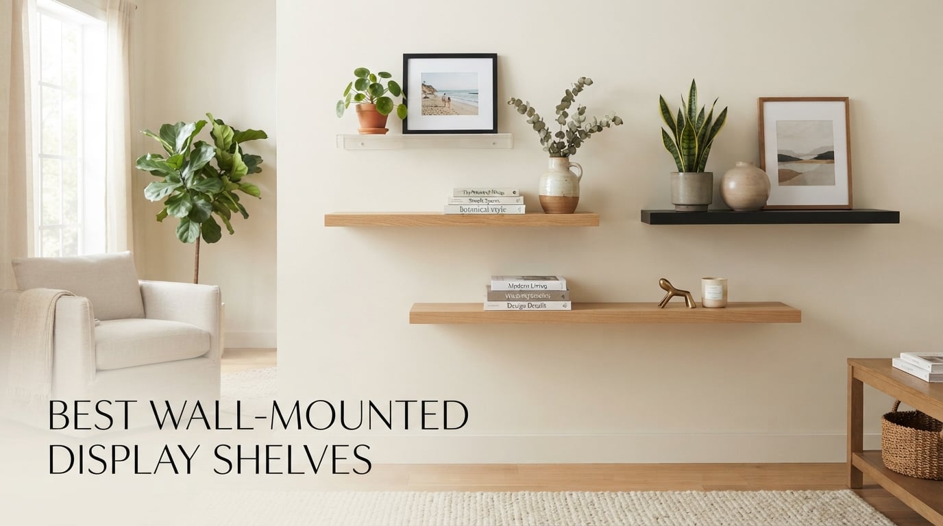 best wall-mounted display shelves