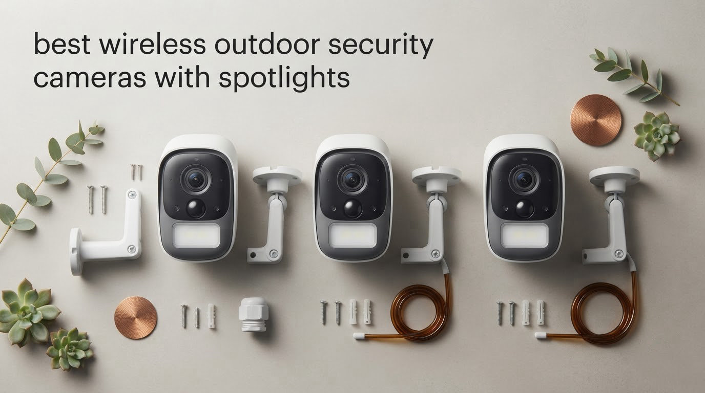 best wireless outdoor security cameras with spotlights